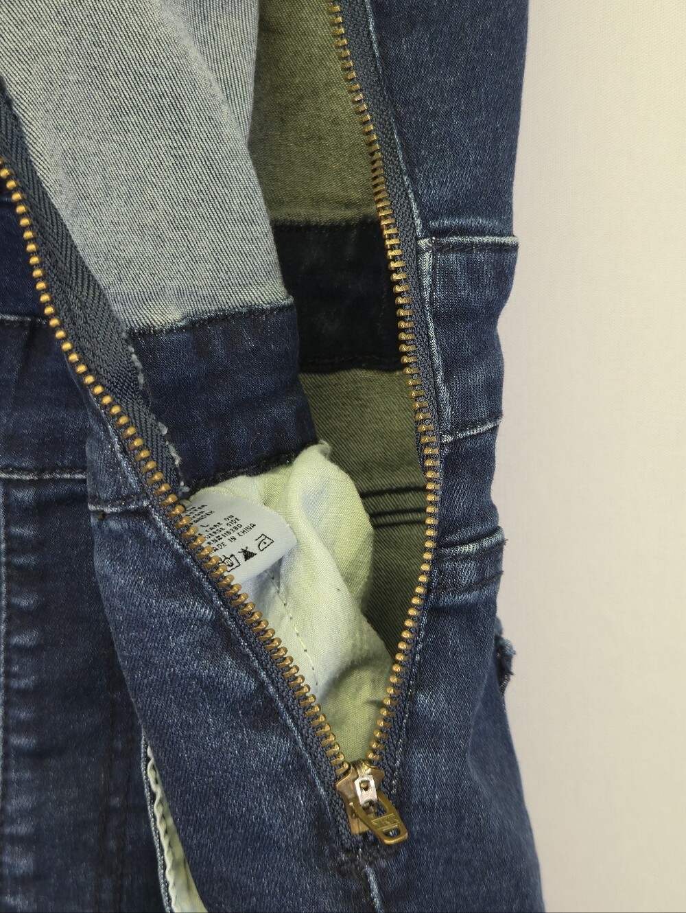 Judy Blue Overall Cut Off Jean Short Dark Stretch Denim Women's Size Large - Picture 15 of 15